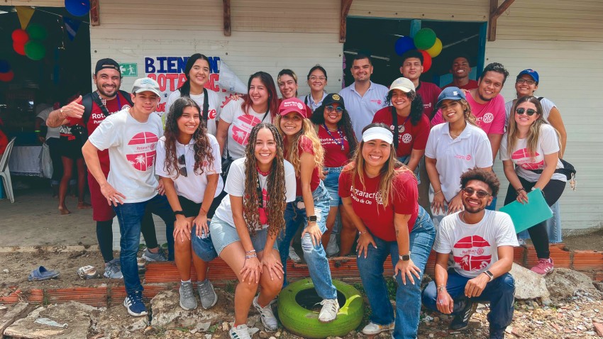 Celebrando la Juventud al mejor estilo Rotaract en Cartagena.
