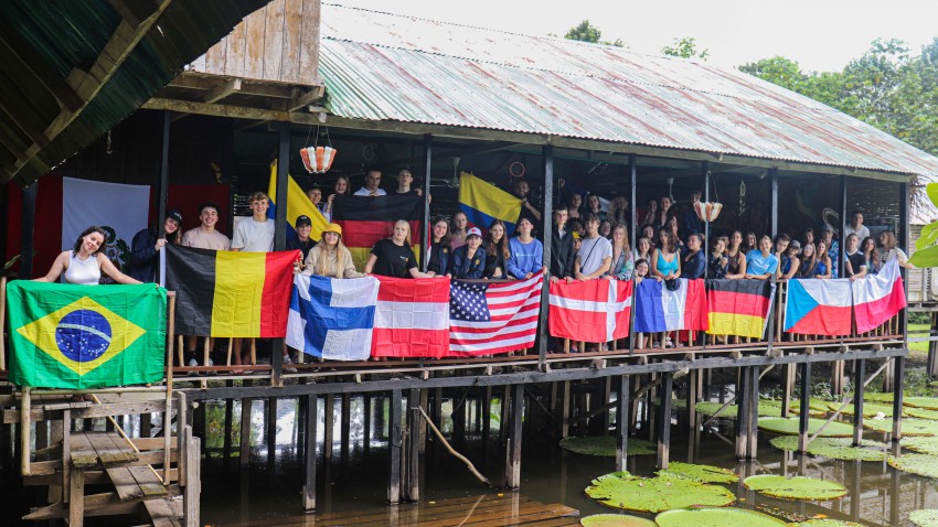 “COLOMBIA ES HYGGE”, 52 INTERCAMBISTAS VISITARON LA AMAZONÍA COLOMBIANA