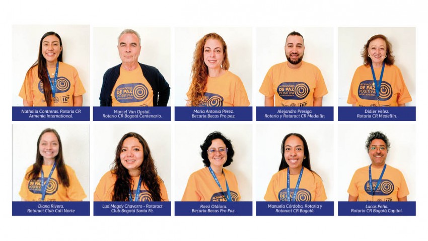 ROTARIOS, ROTARACTS Y BECARIOS PROPAZ DE COLOMBIA FUERON SELECCIONADOS COMO ACTIVADORES DE PAZ 
