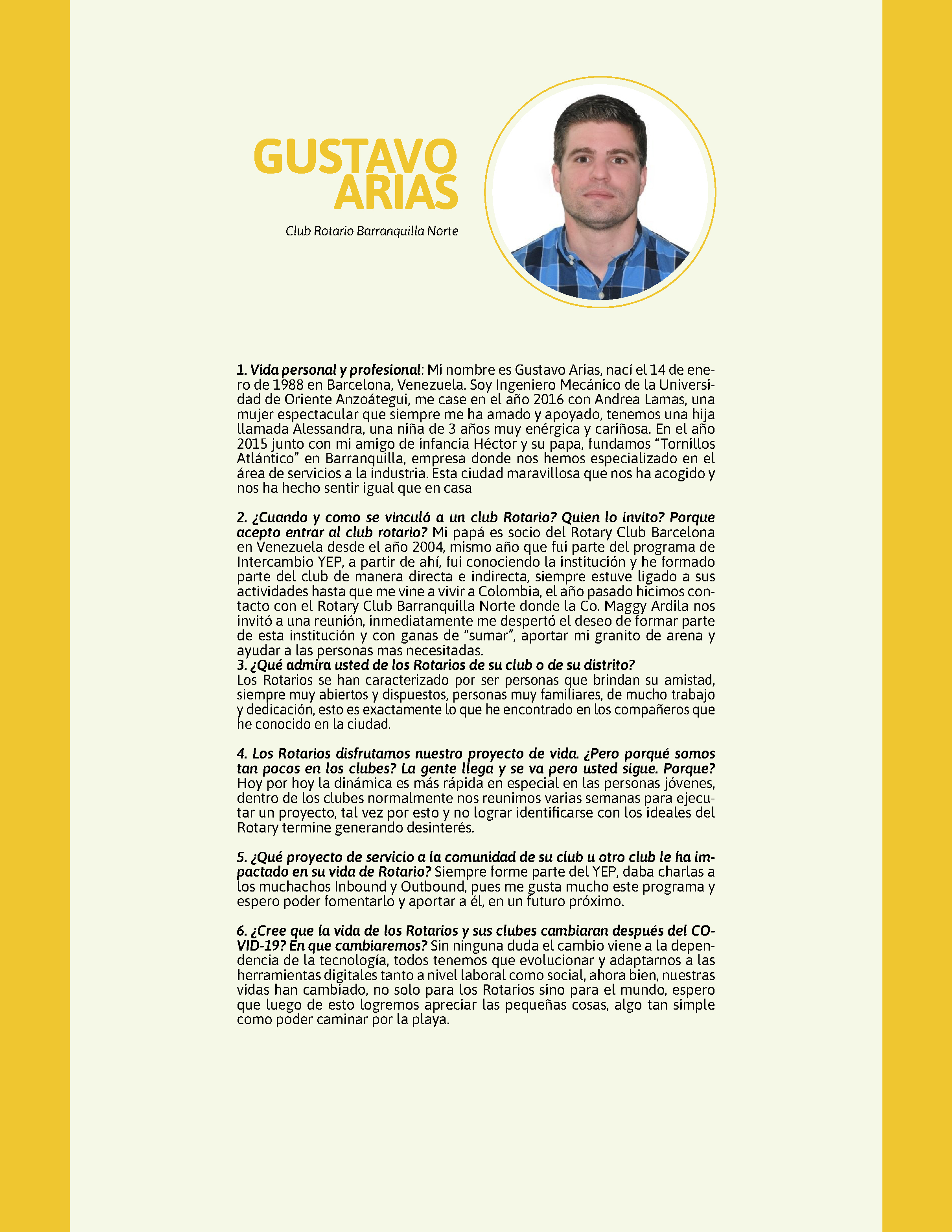 GENTE DE ACCIÓN D4241 | Revista Colombia Rotaria