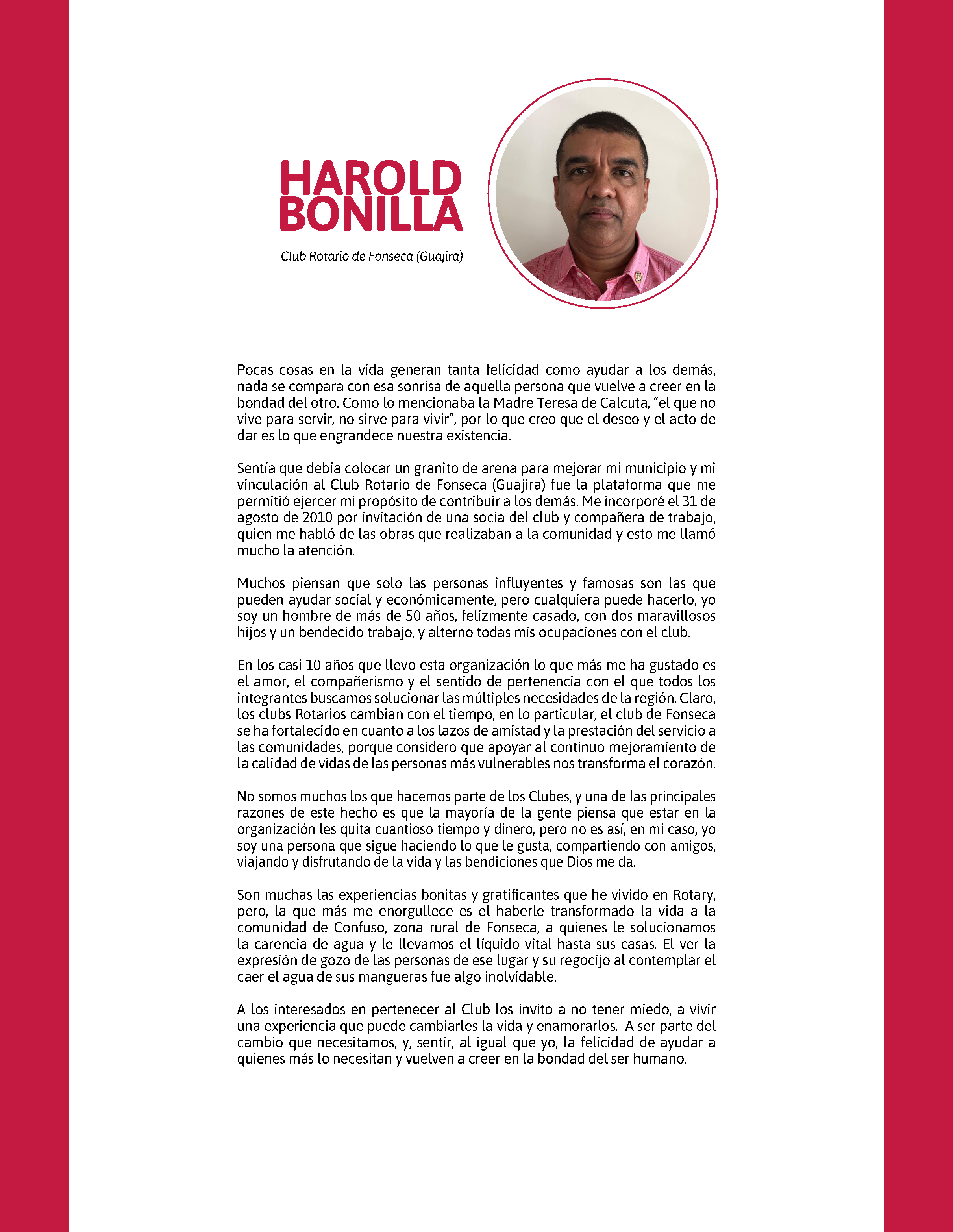 GENTE DE ACCIÓN D4241 | Revista Colombia Rotaria
