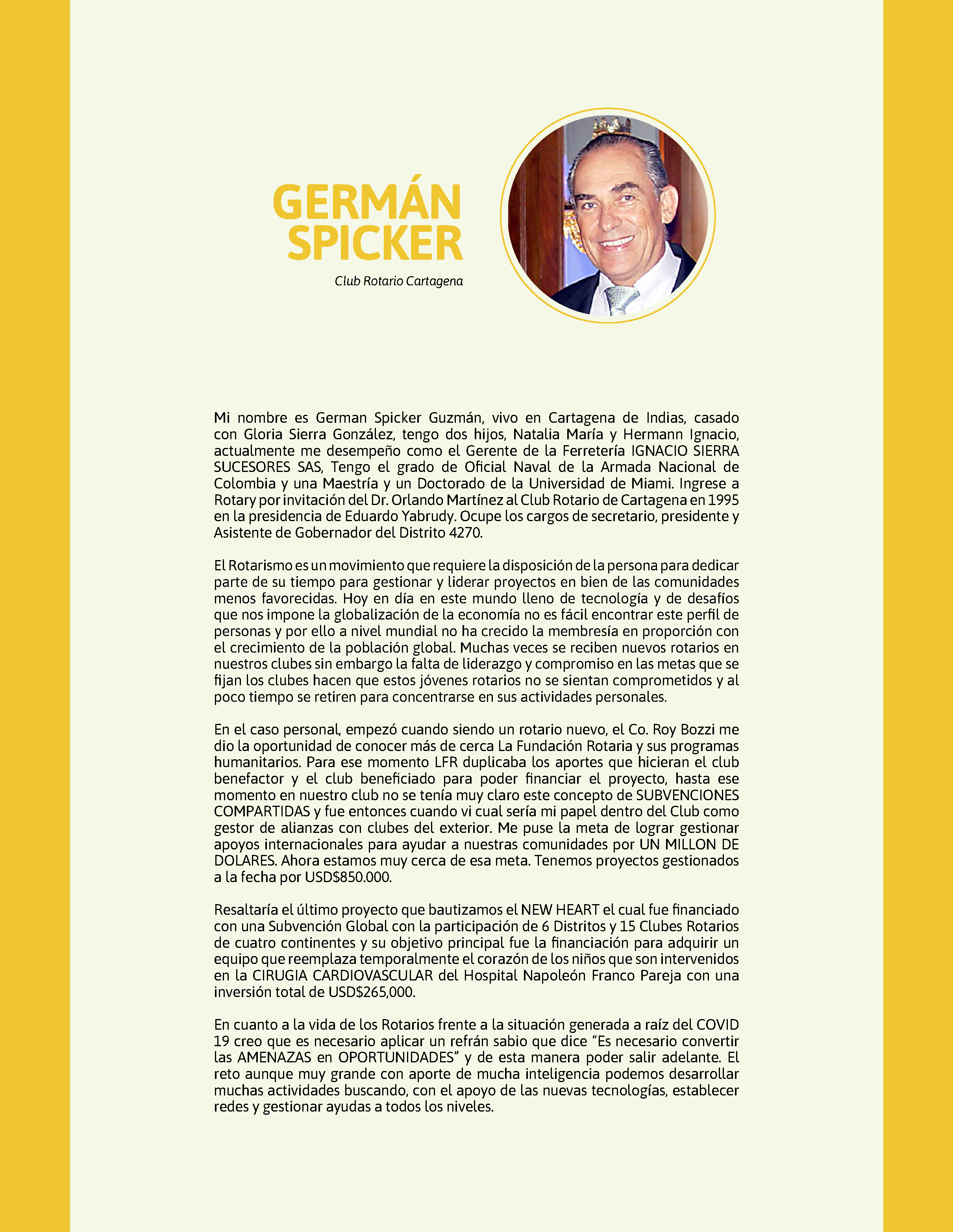 GENTE DE ACCIÓN D4241 | Revista Colombia Rotaria